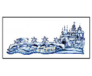 Karlv most kresba modr - novoroenka